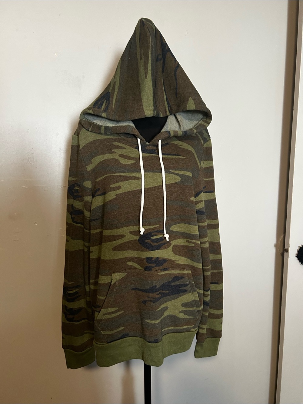 Alternative Camo Hoodie in Olive and Brown